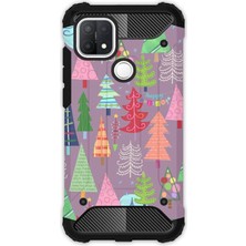 Egstech Oppo A15 - Oppo A15S Kılıf Army Tank Full Koruma Antishock - Ağaç Çam