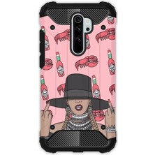 Egstech Xiaomi Redmi Note 8 Pro Kılıf Army Tank Full Koruma Antishock - Art Chili Girl
