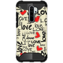 Egstech Xiaomi Redmi Note 8 Pro Kılıf Army Tank Full Koruma Antishock - Love Letter