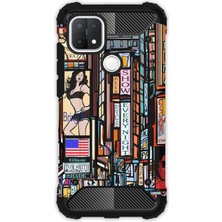 Egstech Oppo A15 - Oppo A15S Kılıf Army Tank Full Koruma Antishock - Newyork Like