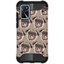 Egstech Oppo A16 Kılıf Army Tank Full Koruma Antishock - Pug Pug Köpek