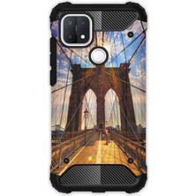 Egstech Oppo A15 - Oppo A15S Kılıf Army Tank Full Koruma Antishock - Walking Bridge