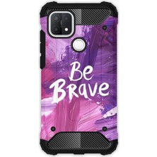 Egstech Oppo A15 - Oppo A15S Kılıf Army Tank Full Koruma Antishock - Be Brave