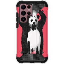 Egstech Samsung Galaxy S22 Ultra Kılıf Army Tank Full Koruma Antishock - Panda Kingo