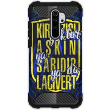 Egstech Xiaomi Redmi Note 8 Pro Kılıf Army Tank Full Koruma Antishock - Aşkın Rengi Sarı Lacivert