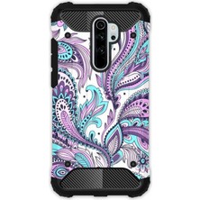 Egstech Redmi Note 8 Pro Kılıf Army Tank Full Koruma Antishock - Mavi Mandala
