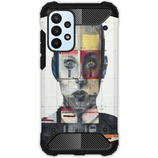 Egstech Samsung Galaxy A23 Kılıf Army Tank Full Koruma Antishock - Art Collage