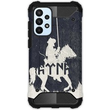 Egstech Samsung Galaxy A23 Kılıf Army Tank Full Koruma Antishock - Göktürk Boyu