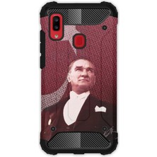 Egstech Samsung Galaxy A20 - A30 Kılıf Army Tank Full Koruma Antishock - M.k Atatürk