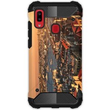 Egstech Samsung Galaxy A20 - A30 Kılıf Army Tank Full Koruma Antishock - Sunset Istanbul
