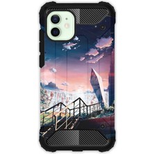 Egstech Apple iPhone 12 / 12 Pro Kılıf Army Tank Full Koruma Antishock - Empire State