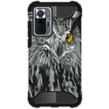 Egstech Xiaomi Redmi Note 10 Pro Kılıf Army Tank Full Koruma Antishock - Baykuş Bakışı