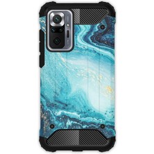 Egstech Xiaomi Redmi Note 10 Pro Kılıf Army Tank Full Koruma Antishock - Işlenmiş Ametist
