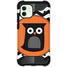Egstech Apple iPhone 12 / 12 Pro Kılıf Army Tank Full Koruma Antishock - Zigzag Baykuş