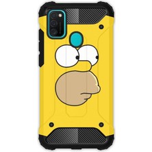 Egstech Samsung Galaxy M21 / M30S Kılıf Army Tank Full Koruma Antishock - Simpson