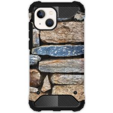 Egstech Apple iPhone 13 Kılıf Army Tank Full Koruma Antishock - Taş Duvar
