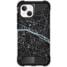 Egstech Apple iPhone 13 Kılıf Army Tank Full Koruma Antishock - Kroki Şehir