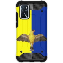Egstech Oppo A16 Kılıf Army Tank Full Koruma Antishock - Sarı Kanaryam