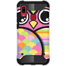 Egstech Samsung Galaxy A20 - A30 Kılıf Army Tank Full Koruma Antishock - Baykuş