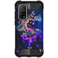 Egstech Xiaomi 10T - 10T Pro Kılıf Army Tank Full Koruma Antishock - Ayyıldız Neon Mandala