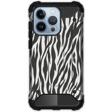 Egstech Apple iPhone 13 Pro Kılıf Army Tank Full Koruma Antishock - Zebra Mod