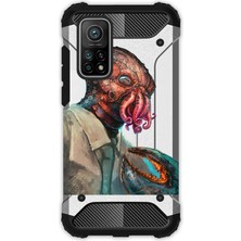 Egstech Xiaomi 10T - 10T Pro Kılıf Desenli Antishock Crash Kapak - Ahtapot