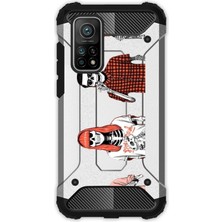 Egstech Xiaomi 10T - 10T Pro Kılıf Desenli Antishock Crash Kapak - Iskelet Aile