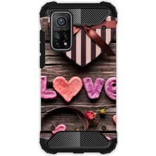 Egstech Xiaomi 10T - 10T Pro Kılıf Desenli Antishock Crash Kapak - Love Suss