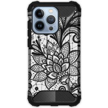 Egstech Apple iPhone 13 Pro Kılıf Army Tank Full Koruma Antishock - Mandala Gül