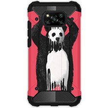 Egstech Xiaomi Poco X3 Nfc - X3 Pro Kılıf Army Tank Full Koruma Antishock - Panda Kingo