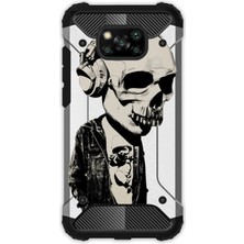 Egstech Xiaomi Poco X3 Pro - X3 Nfc Kılıf Desenli Antishock Crash Kapak - Iskelet Wap