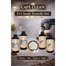 Cafe Clean Kahve Makinesi Temizleme Seti 5’li | Kireç Çözücü + Süt Temizleyici + Kahve Yağı Temizleme Tableti DeLonghi | Philips | Siemens | Saeco