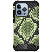 Egstech Apple iPhone 13 Pro Kılıf Army Tank Full Koruma Antishock - Yılanderi