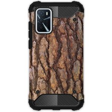Egstech Oppo A16 Kılıf Army Tank Full Koruma Antishock - Ağaç Kovuğu