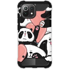 Egstech Xiaomi Mi 11 Kılıf Army Tank Full Koruma Antishock - Sevimli Panda