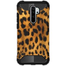 Egstech Xiaomi Redmi Note 8 Pro Kılıf Army Tank Full Koruma Antishock - Leopar Kürk