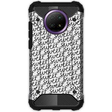 Egstech Xiaomi Redmi Note 9 Pro 5g Kılıf Desenli Antishock Crash Kapak - Sweet Letter