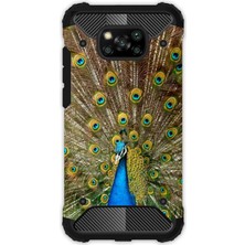 Egstech Xiaomi Poco X3 Pro - X3 Nfc Kılıf Desenli Antishock Crash Kapak - Tavuz Kuşu
