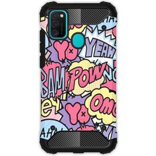 Egstech Samsung Galaxy M21 / M30S Kılıf Army Tank Full Koruma Antishock - Hahaha Big