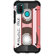 Egstech Samsung Galaxy M21 / M30S Kılıf Army Tank Full Koruma Antishock - Pembe Kaset