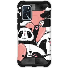 Egstech Oppo A16 Kılıf Army Tank Full Koruma Antishock - Sevimli Panda
