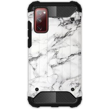 Egstech Samsung Galaxy S20 Fe Kılıf Army Tank Full Koruma Antishock - Banyo Mermer