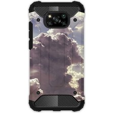 Egstech Xiaomi Poco X3 Nfc - X3 Pro Kılıf Army Tank Full Koruma Antishock - Cloud Bulut