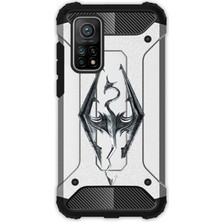 Egstech Xiaomi 10T - 10T Pro Kılıf Desenli Antishock Crash Kapak - Skyrim