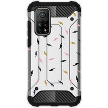 Egstech Xiaomi 10T - 10T Pro Kılıf Desenli Antishock Crash Kapak - Şimşek Yıldırım