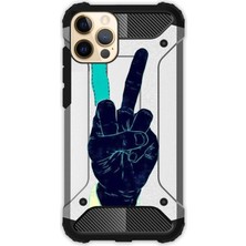 Egstech Apple iPhone 12 Pro Max Kılıf Desenli Antishock Crash Kapak - Fckgram