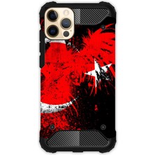 Egstech Apple iPhone 12 Pro Max Kılıf Desenli Antishock Crash Kapak - Türkiyem