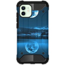 Egstech Apple iPhone 12 / 12 Pro Kılıf Army Tank Full Koruma Antishock - Dolunay Deniz