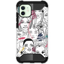 Egstech Apple iPhone 12 / 12 Pro Kılıf Army Tank Full Koruma Antishock - Kadınlar Güzeldir