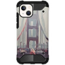 Egstech Apple iPhone 13 Kılıf Army Tank Full Koruma Antishock - Kırmızılı Kadın